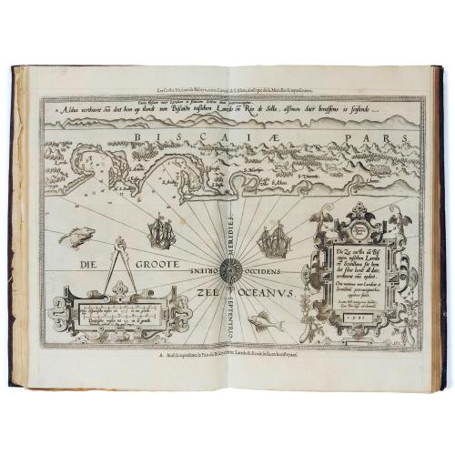 Old map image download for Le Nouveau miroir des voiages marins de la navigation de la mer occidentale & orientale.