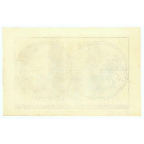 Rare, antique map of  A New Map of the World according to the New Observations