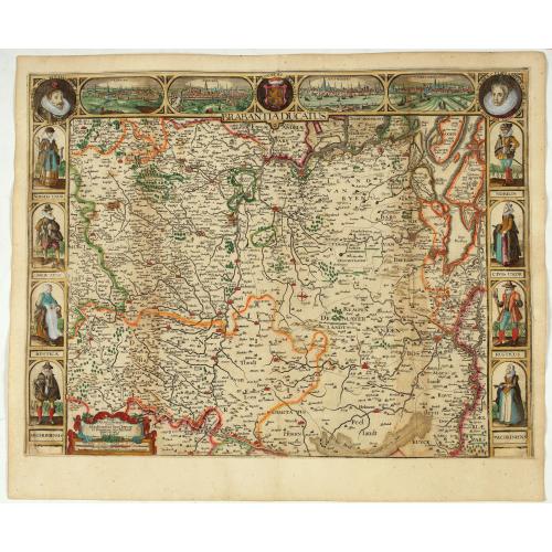 Old map image download for Brabantia Ducatus.