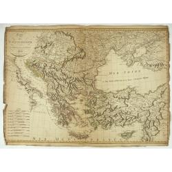 Carte de la Turquie d'Europe.