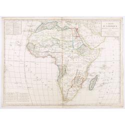 Carte d'Afrique divisée en ses Principaux Etats.
