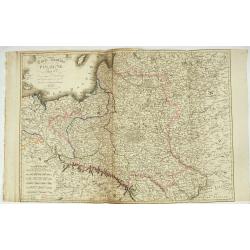 Carte Routière de la Pologne indiquant les partages de ce Royaume…