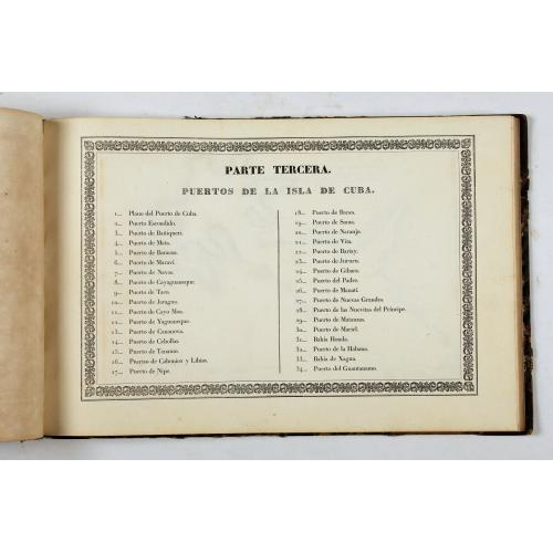 Rare, antique map of Portulano de la Ameririca Setentrional construido en la direccion de tabajos.