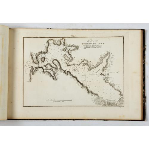 Rare, antique map of Portulano de la Ameririca Setentrional construido en la direccion de tabajos.