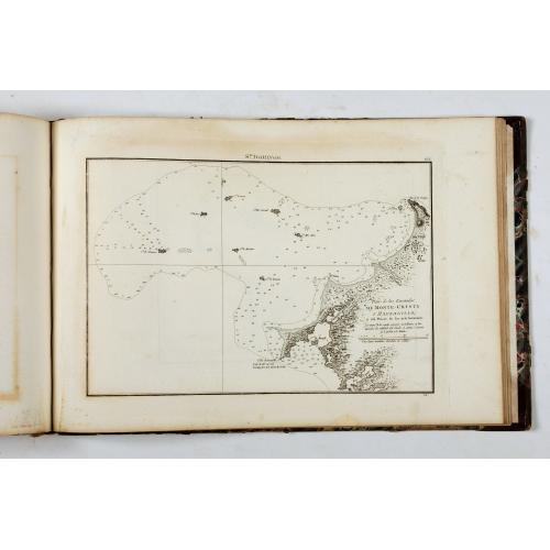 Rare, antique map of Portulano de la Ameririca Setentrional construido en la direccion de tabajos.