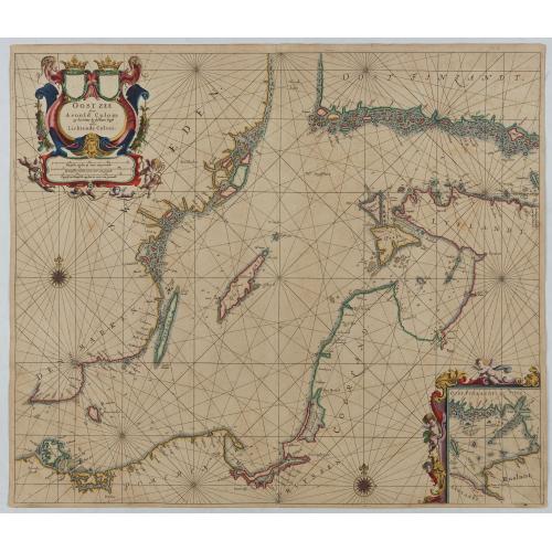Old map image download for Oost Zee door Arnold Colom.