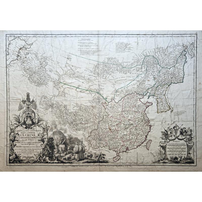 Carte la plus generale et qui comprend la Chine, la Tartarie chinoise et le Thibet. . .