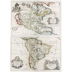 America Settentrionale Colle Nuove Scoperte Sin All Anno 1688. . . (together with] America meridionale . . .