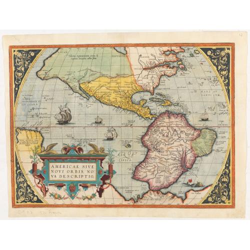 Old map image download for Americae Sive Novi Orbis, Nova Descriptio.
