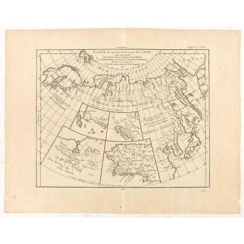 Old map image download for Carte des parties Nord et Est de L'Asie. . .