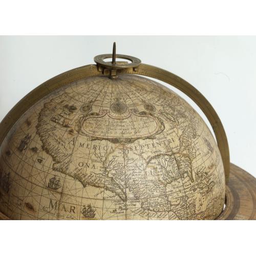 Rare, antique map of AN EXCEPTIONAL AND VERY RARE PAIR OF CELESTIAL AND TERRESTIAL GLOBES
