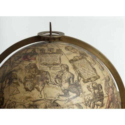 Rare, antique map of AN EXCEPTIONAL AND VERY RARE PAIR OF CELESTIAL AND TERRESTIAL GLOBES