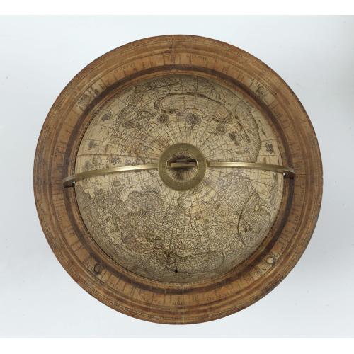 Rare, antique map of AN EXCEPTIONAL AND VERY RARE PAIR OF CELESTIAL AND TERRESTIAL GLOBES