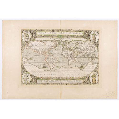 Rare, antique map of Nova Universi orbis descriptio.