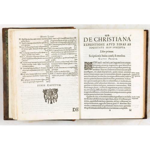 Old map image download for De Christiana expeditione apud Sinas suscepta ab Societate Jesu, ex P. Matthaei Ricci.