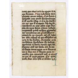 Manuscript leaf from a very early [around 1300] Breviary.