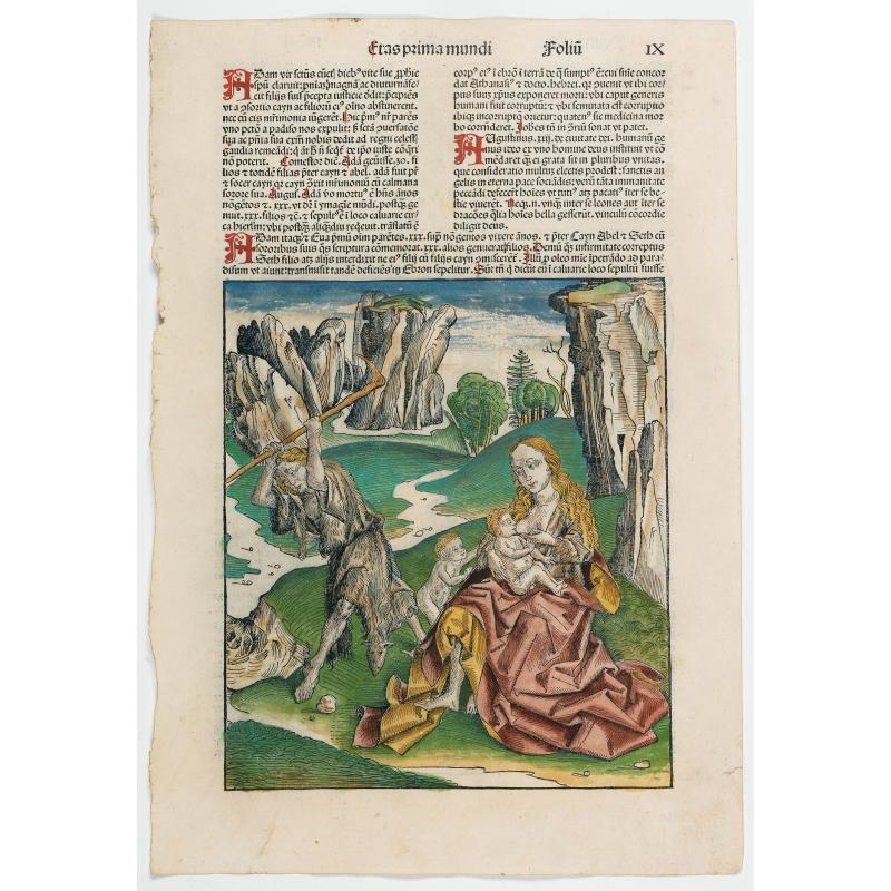 Prima Etas Mundi. IX (with Eve nursing Kain and Abel)
