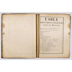 A very rare atlas by Guillaume De L'Isle, Paris, 1700, with his first address "Rue des Canettes".