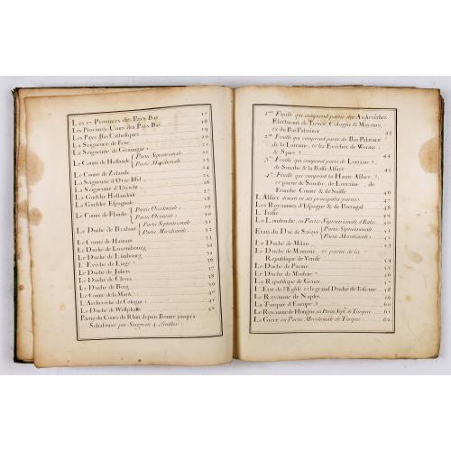 Rare, antique map of A very rare atlas by Guillaume De L'Isle, Paris, 1700, with his first address "Rue des Canettes".