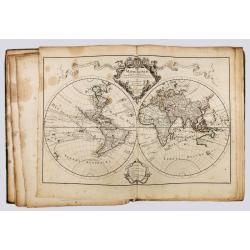 A very rare atlas by Guillaume De L'Isle, Paris, 1700, with his first address "Rue des Canettes".