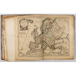 A very rare atlas by Guillaume De L'Isle, Paris, 1700, with his first address "Rue des Canettes".
