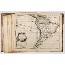 A very rare atlas by Guillaume De L'Isle, Paris, 1700, with his first address "Rue des Canettes".