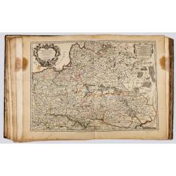A very rare atlas by Guillaume De L'Isle, Paris, 1700, with his first address "Rue des Canettes".