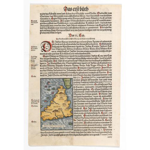 Rare, antique map of  Universalis Cosmographia.