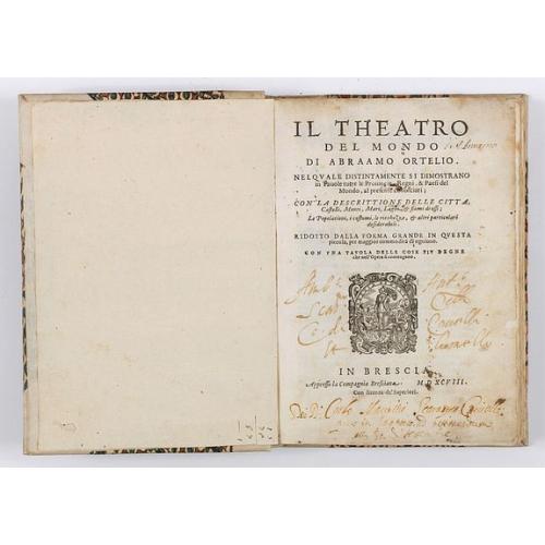 Rare, antique map of  Il theatro del mondo di Abraamo Ortelio…
