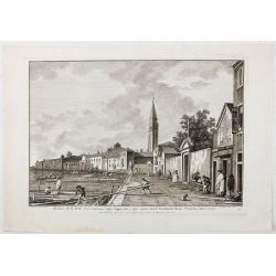 Ecclesae R.R.M.M. Ord. Servorum (vulgo Cappuccine) super ripam dictam Fondamente Nuove Prospectus litora versus.