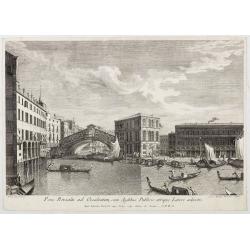 Pons Rivoalti ad Occidentem, cum Aedibus Publicis utrique Lateri adjectis.