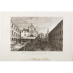 Prospectus Plateae et Ecclesiae Sancti Jacobi prope Pontem Rivi alti.