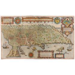 A cidade de Angra na ilha de Iesuxpo da Tercera..