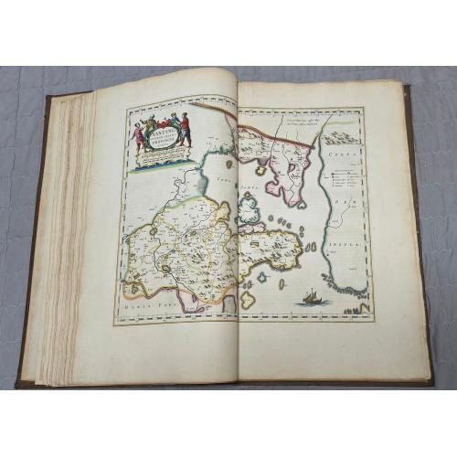 Rare, antique map of (China Atlas) Atlas Nuevo de la Extrema Asia o descripcion geographica del Imperio de los Chinas. Por el R.P. MARTINO MARTIONIO de la Compania de Iesu.