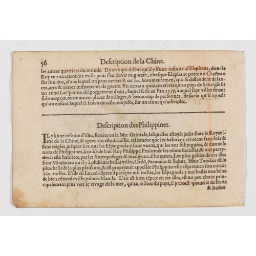 Rare, antique map of  Insulae Philippinae [Philippines].