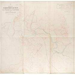 Map of contour survey of the site for the federal capital of Australia.
