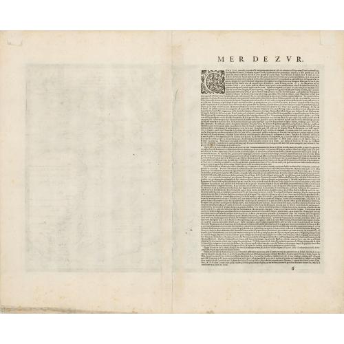 Rare, antique map of  Maris Pacifici.