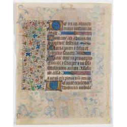 Miniature of Annunciation.