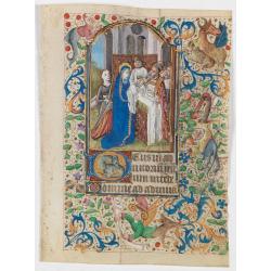 Miniature of the Presentation of Jesus at the Temple.