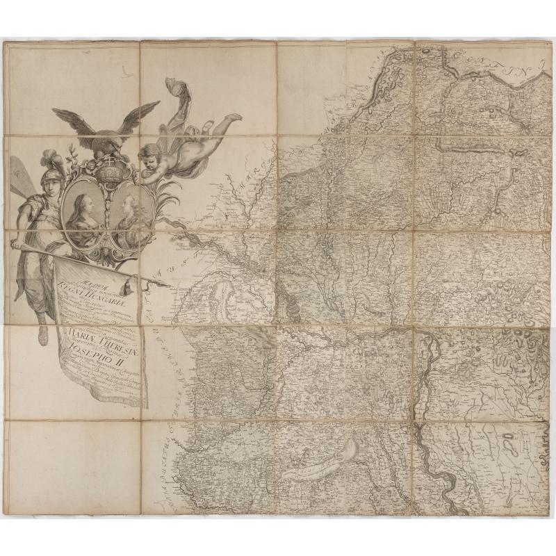 Mappa Geographica novissima Regni Hungariae divisi in suos Comitatus cum Districtibus Jazygum et Cumanorum, Banatus Temesiensis ejusque Districtuum nec non Regnorum Croatiae, Slavoniae, Dalmatiae, Magni Principatus Transsylvaniae…