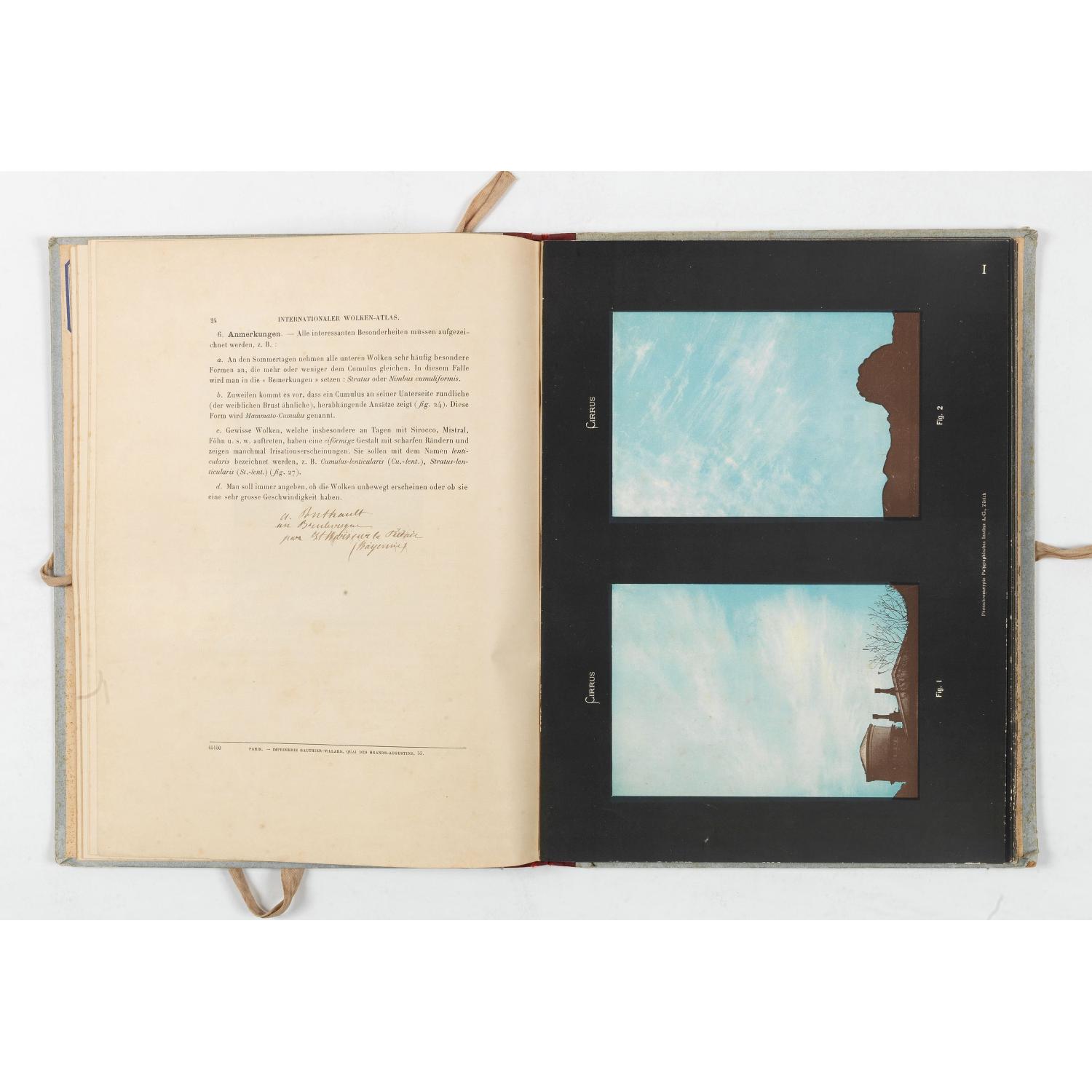 Atlas international des nuages : publié conformément aux décisions du comité par H. Hildebrandsson, L. Teisserenc de Bort, membres de la commission des nuages. Seconde édition.