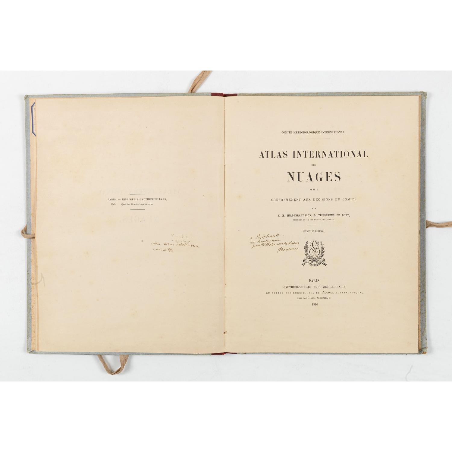 Atlas international des nuages : publié conformément aux décisions du comité par H. Hildebrandsson, L. Teisserenc de Bort, membres de la commission des nuages. Seconde édition.