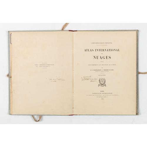 Rare, antique map of Atlas international des nuages : publié conformément aux décisions du comité par H. Hildebrandsson, L. Teisserenc de Bort, membres de la commission des nuages. Seconde édition.