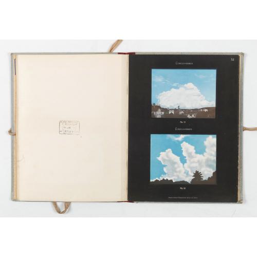 Rare, antique map of Atlas international des nuages : publié conformément aux décisions du comité par H. Hildebrandsson, L. Teisserenc de Bort, membres de la commission des nuages. Seconde édition.