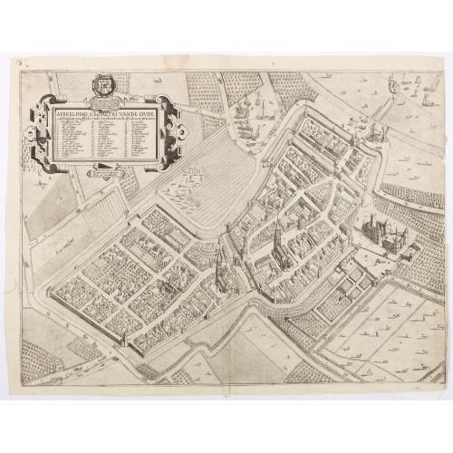 Rare, antique map of Afbeelding geometri vande oude end playsante graefflijcke stadt Cuylenborch alsoe die nu ter tijt te zien is.