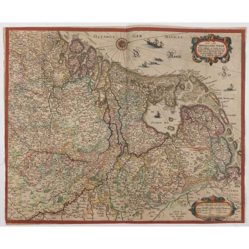 Rare, antique map of Caerte vande Vereennichde Nederlanden…