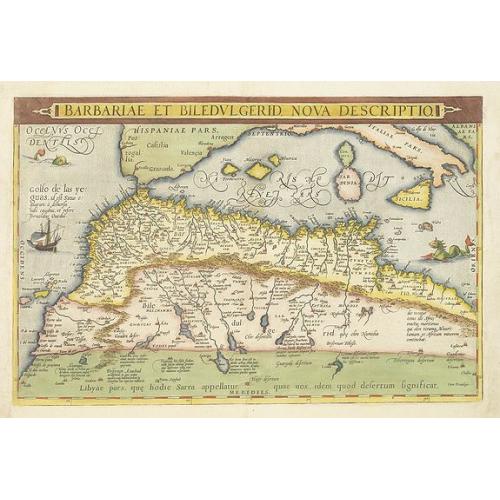 Old map image download for Barbariae et Biledulgerid, nova descriptio.