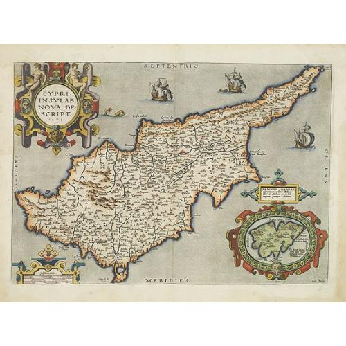 Old map image download for Cypri Insulae Nova descript. 1573.