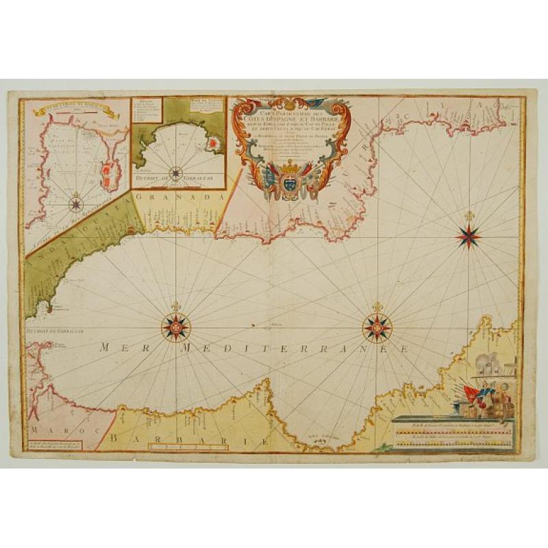 Carte Particuliere des Cotes d\'Espagne et de Barbarie..