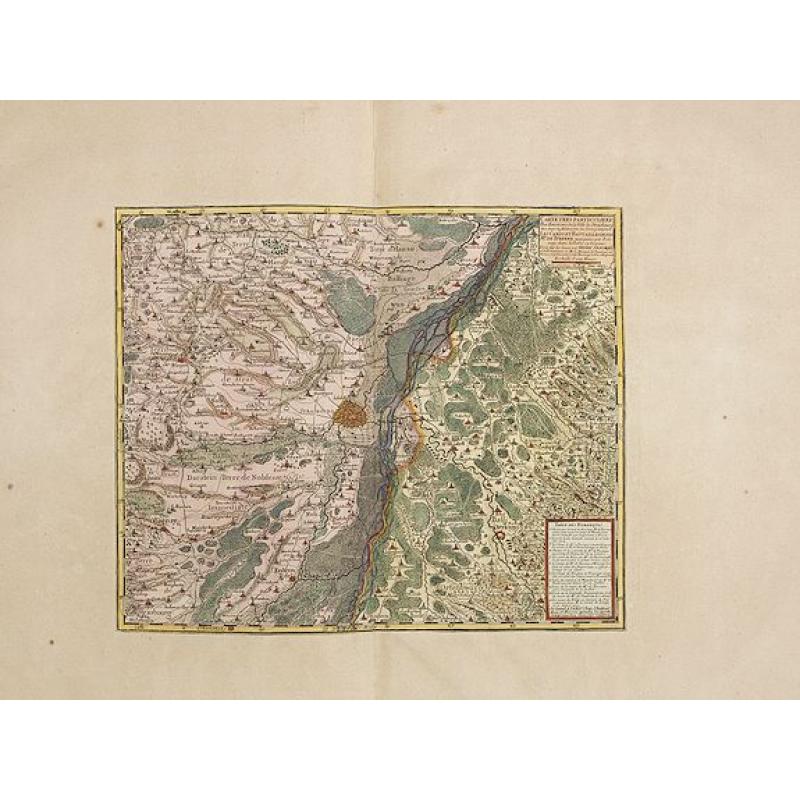 Carte Tres Particuliere des Environs de la Ville de Strasbourg..